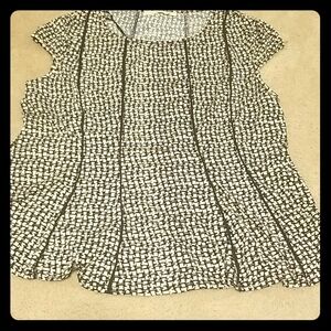Maria Gabrielle, size 3x, womens black/tan blouse
